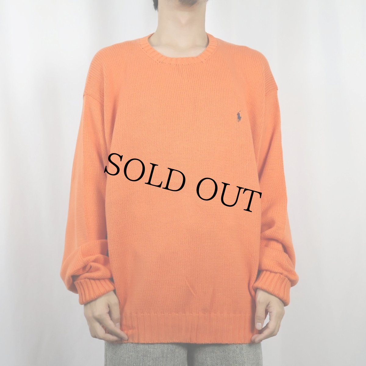 画像2: POLO Ralph Lauren コットンニットセーター XL (2)