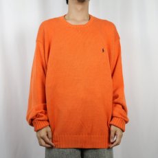 画像2: POLO Ralph Lauren コットンニットセーター XL (2)