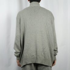 画像3: POLO Ralph Lauren ハイネック コットンニット ダブルジップジャケット M (3)