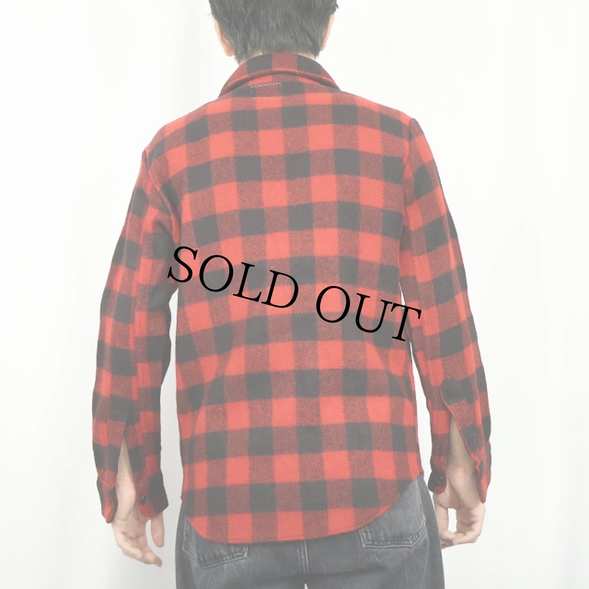 画像3: 60's BRENT バッファローチェック柄 ウールシャツ M (3)