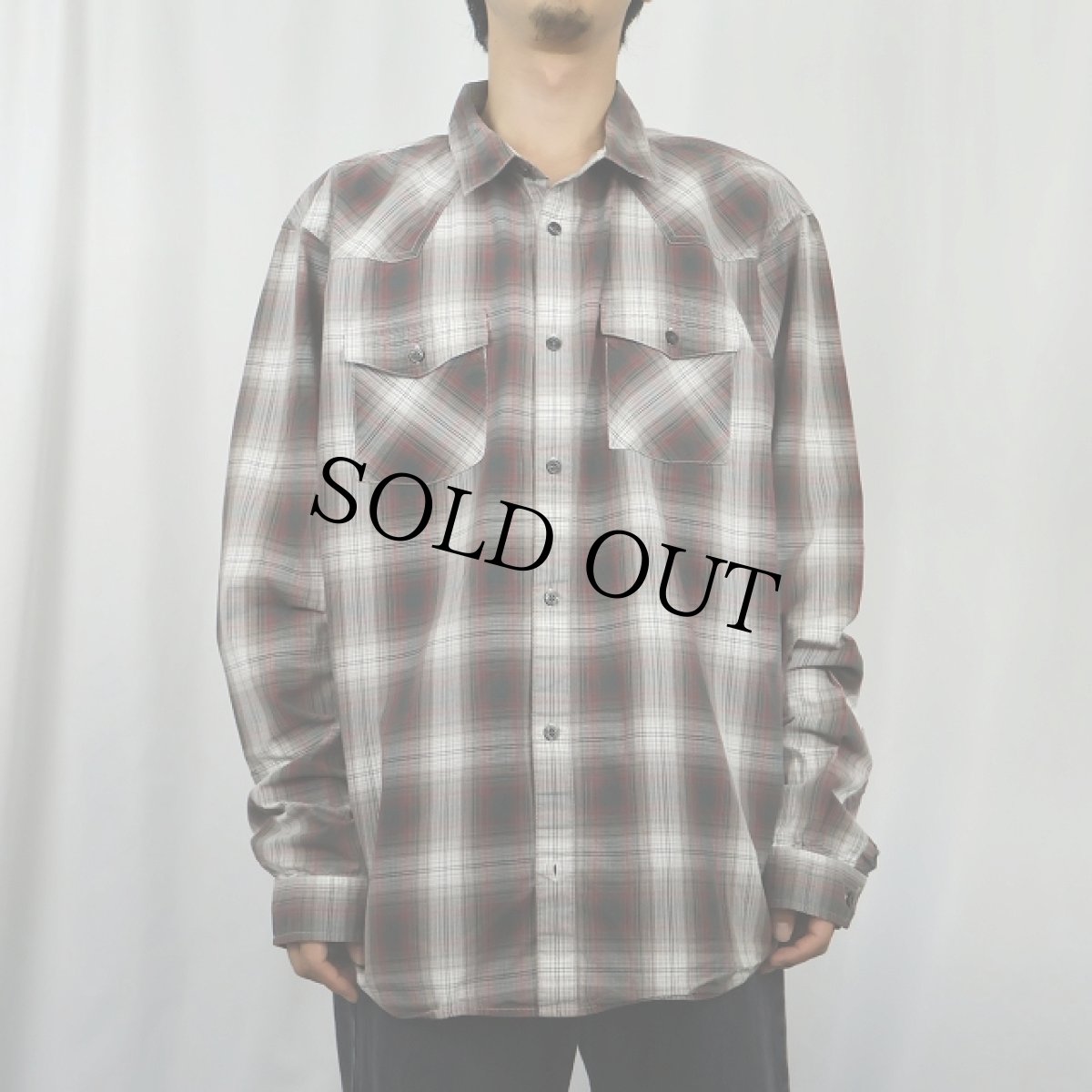 画像2: 2011AW Patagonia "ORGANIC COTTON" オンブレーチェック柄 コットンシャツ XL (2)