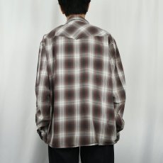 画像3: 2011AW Patagonia "ORGANIC COTTON" オンブレーチェック柄 コットンシャツ XL (3)