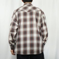 画像3: 2011AW Patagonia "ORGANIC COTTON" オンブレーチェック柄 コットンシャツ L (3)