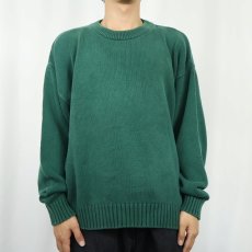 画像2: 90's Eddie Bauer コットンニットセーター L (2)