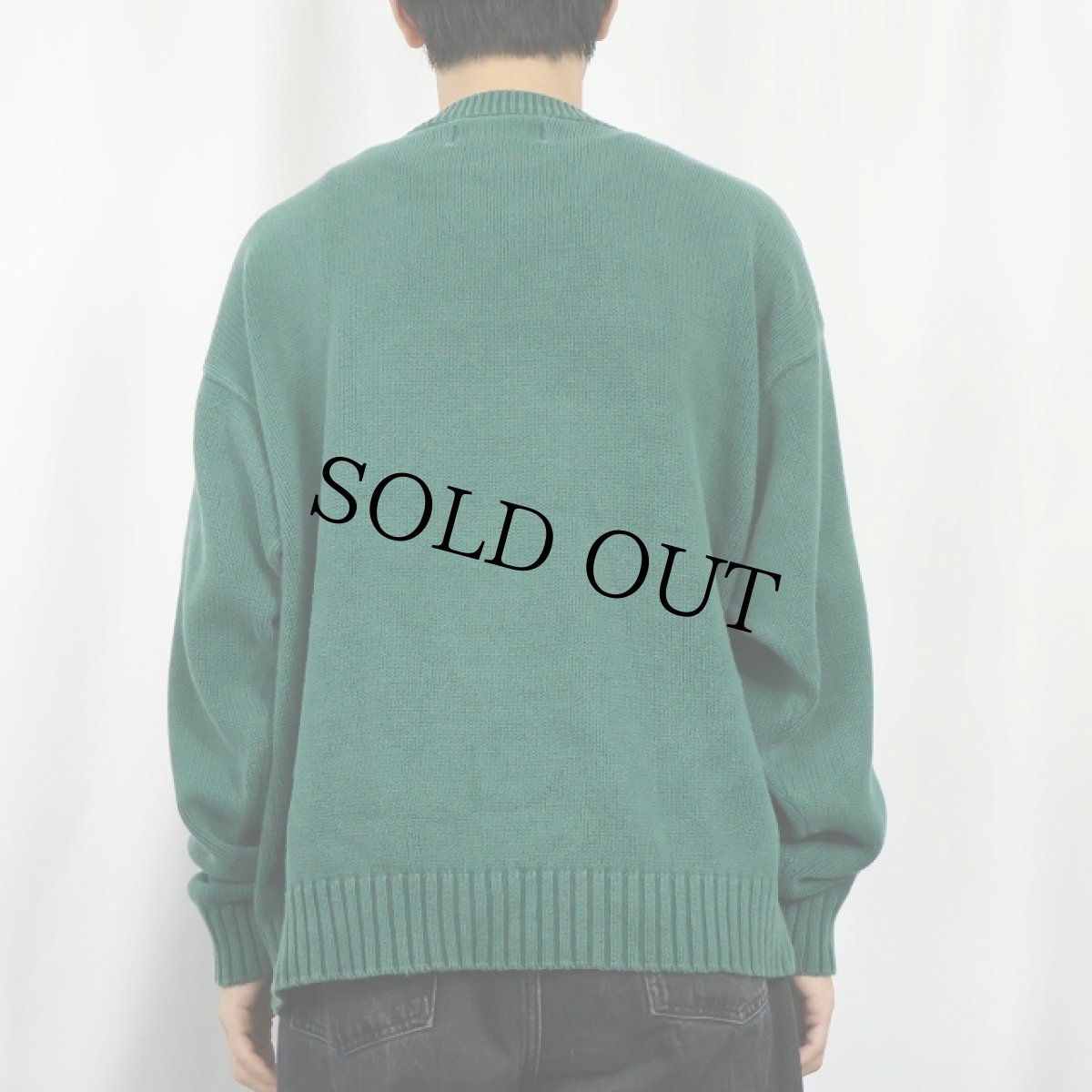 画像3: 90's Eddie Bauer コットンニットセーター L (3)