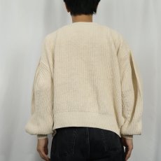 画像3: GAP ボリュームスリーブ コットンニットセーター L (3)