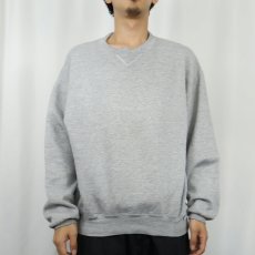 画像2: 90's RUSSELL ATHLETIC USA製 前V無地スウェット L (2)