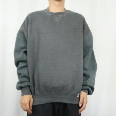 画像2: 90's RUSSELL ATHLETIC USA製 前V無地スウェット XL (2)