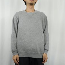 画像2: 90's RUSSELL ATHLETIC USA製 前V無地スウェット L (2)
