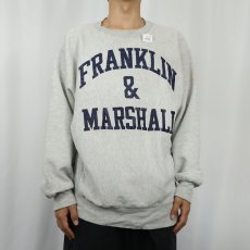 画像2: Champion REVERSE WEAVE "FRANKLIN & MARSHALL" プリントスウェット  (2)