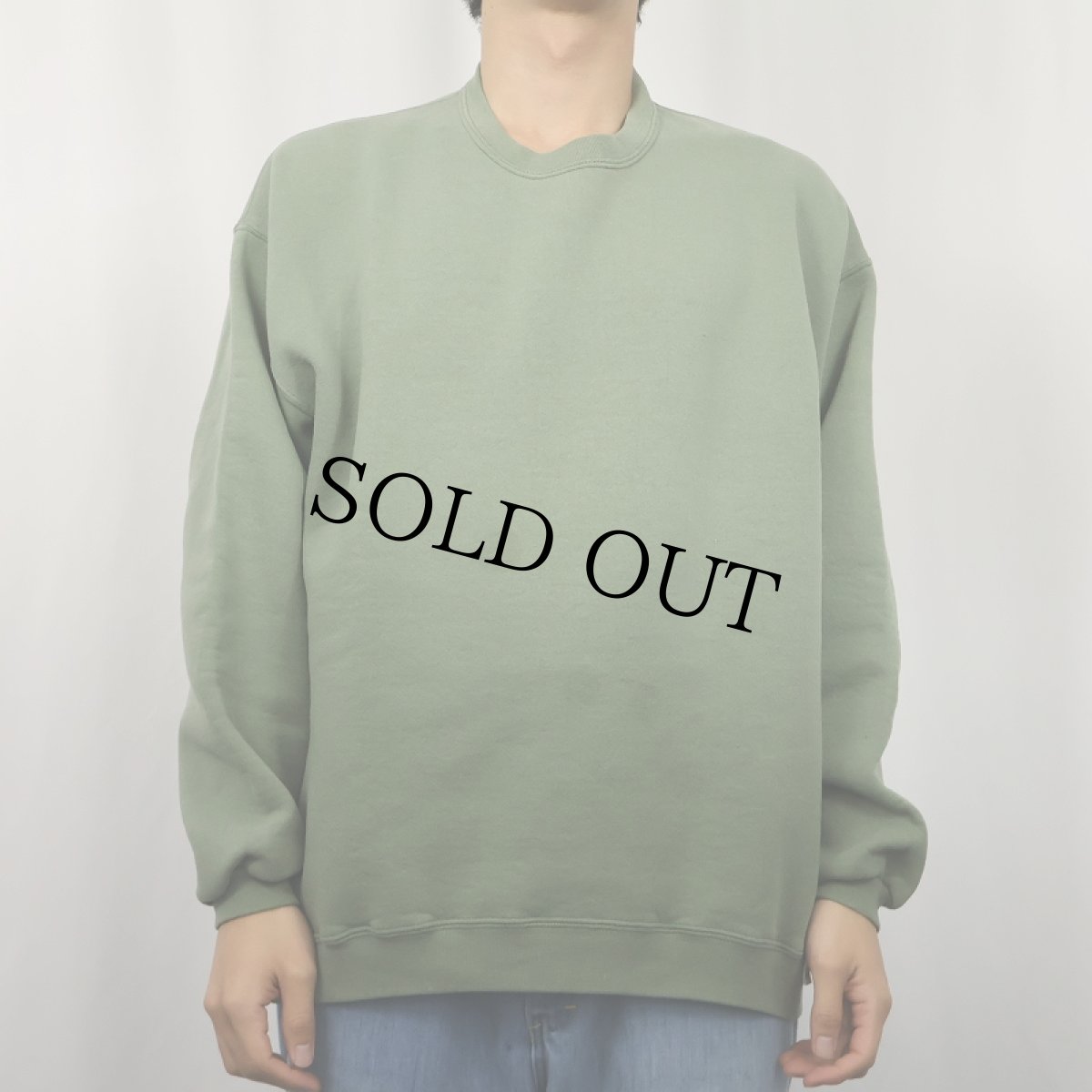 画像2: 90's RUSSELL ATHLETIC USA製 前V 無地スウェット XL (2)