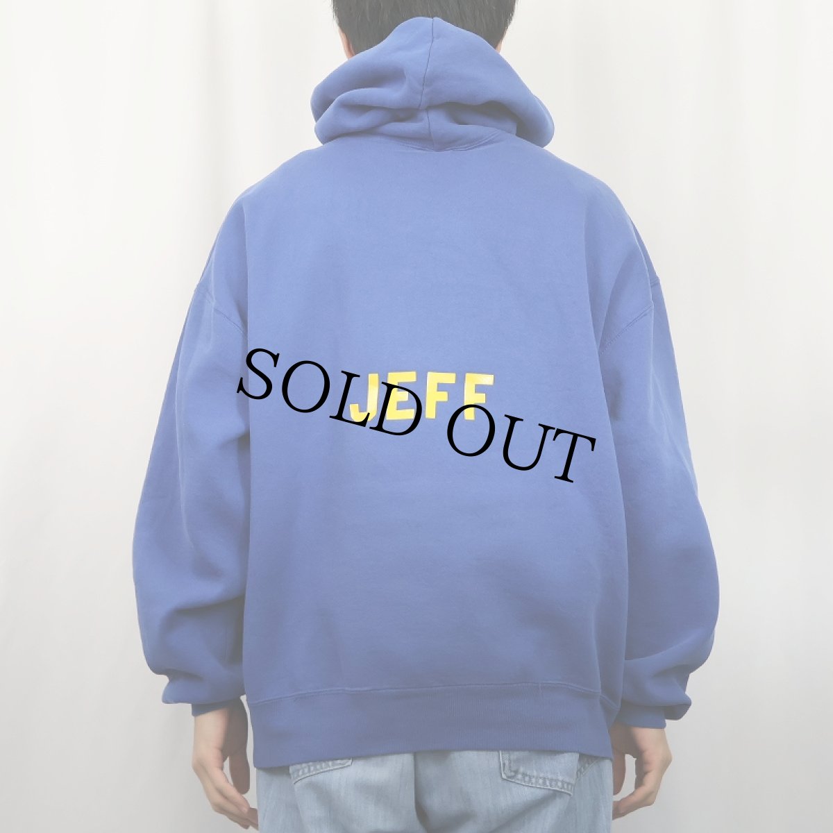 画像4: 90's RUSSELL ATHLETIC USA製 "JEFF" バックプリント スウェットフーディー XL (4)