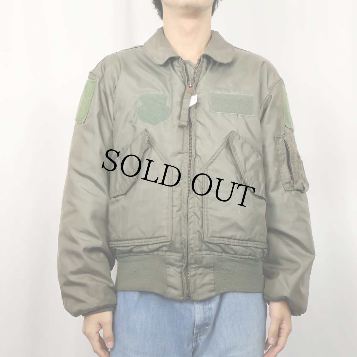 画像2: 80's U.S.AIR FORCE CWU-45/P フライトジャケット MEDIUM (2)
