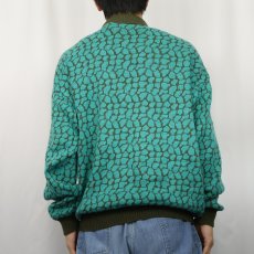 画像3: GOMENA ITALY製 総柄ニットポロシャツ 52 (3)