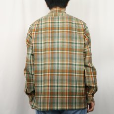 画像3: 70〜80's PENDLETON USA製 チェック柄 ウールオープンカラーシャツ M (3)