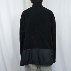 画像3: 90's POLO SPORT Ralph Lauren USA製 ハーフジップ フリースジャケット BLACK L (3)