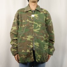 画像2: 80's Black Sheep カモ柄 キルティングライナー 中綿入りジャケット XL (2)