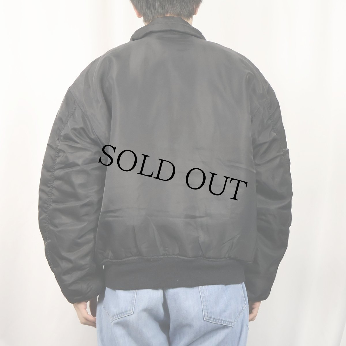 画像3: "CWU-45/P TYPE" フライトジャケット BLACK MEDIUM (3)