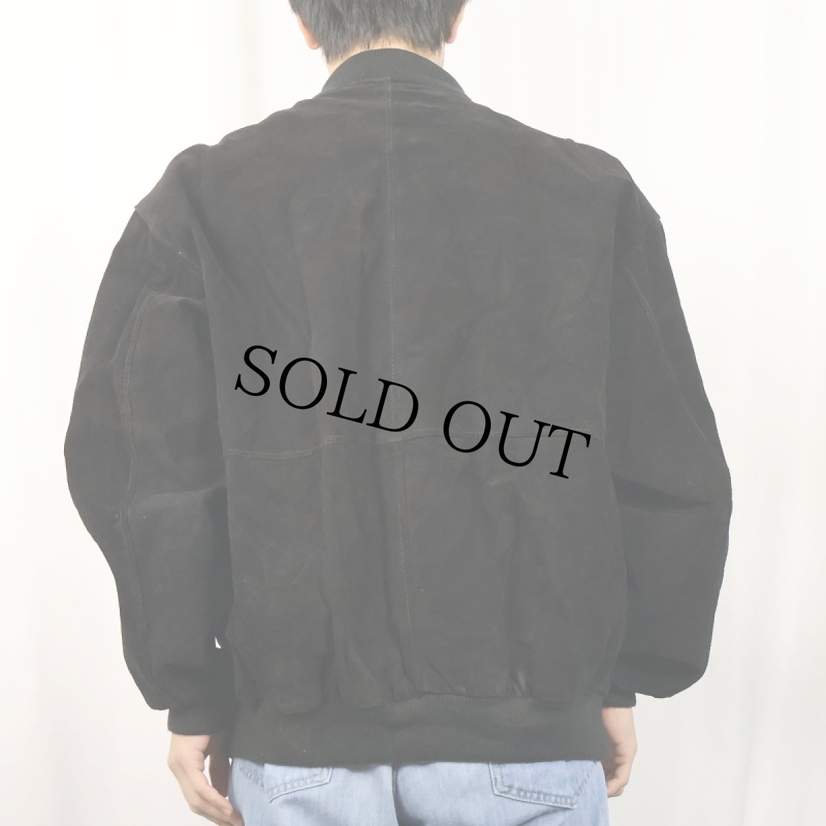 画像3: スエードレザージャケット BLACK XXL (3)