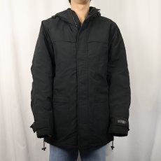 画像2: Calvin Klein Jeans キルティングライナー 中綿入りジャケット BLACK M (2)