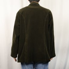 画像3: MINGLILAI ベロア ファイヤーマンジャケット XL (3)