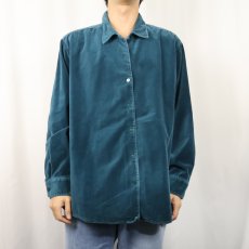 画像2: L.L.Bean ベロアシャツ WOMEN'S 2X (2)