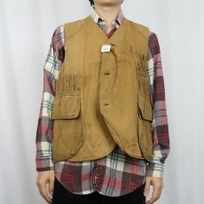 画像2: 30〜40's ハーフムーン HBT ハンティングベスト (2)