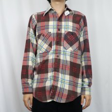 画像2: 70's FIVE BROTHERS USA製 チェック柄ネルシャツ S (2)