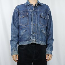 画像2: 60〜70's UNKNOWN 4ポケット デニムジャケット (2)