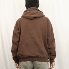 画像3: ELEMENT ロゴプリント 裏サーマルスウェットジップパーカー M (3)