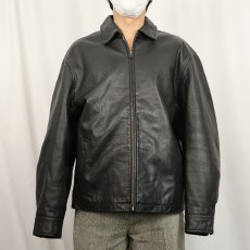 画像2: 2000's GAP キルティングライナー レザージャケット M (2)