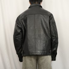 画像3: 2000's GAP キルティングライナー レザージャケット M (3)