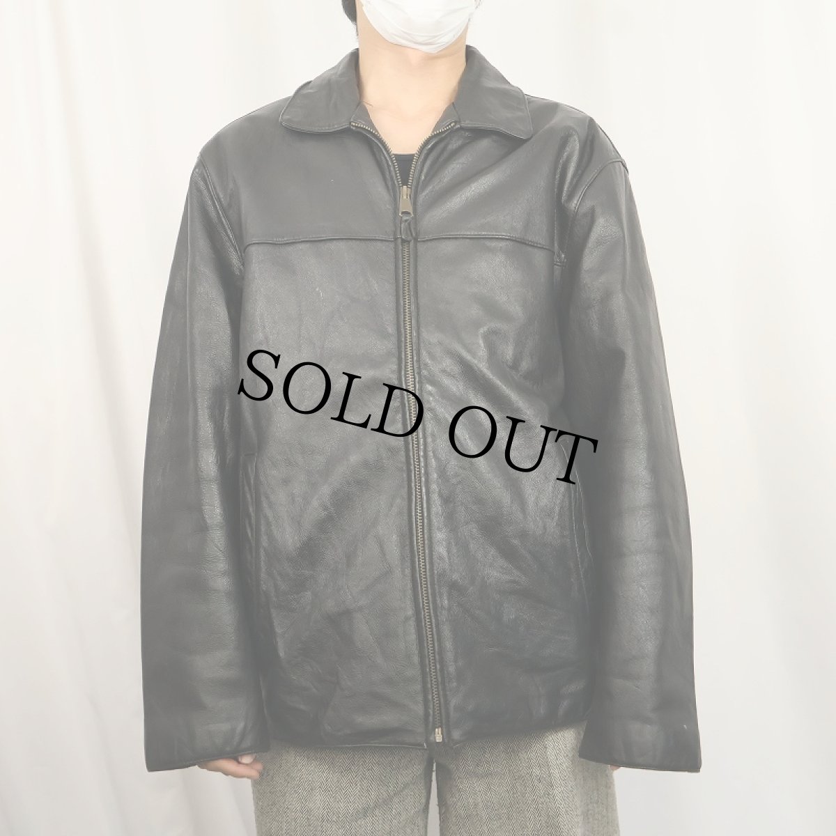 画像2: DOCKERS レザージャケット M (2)