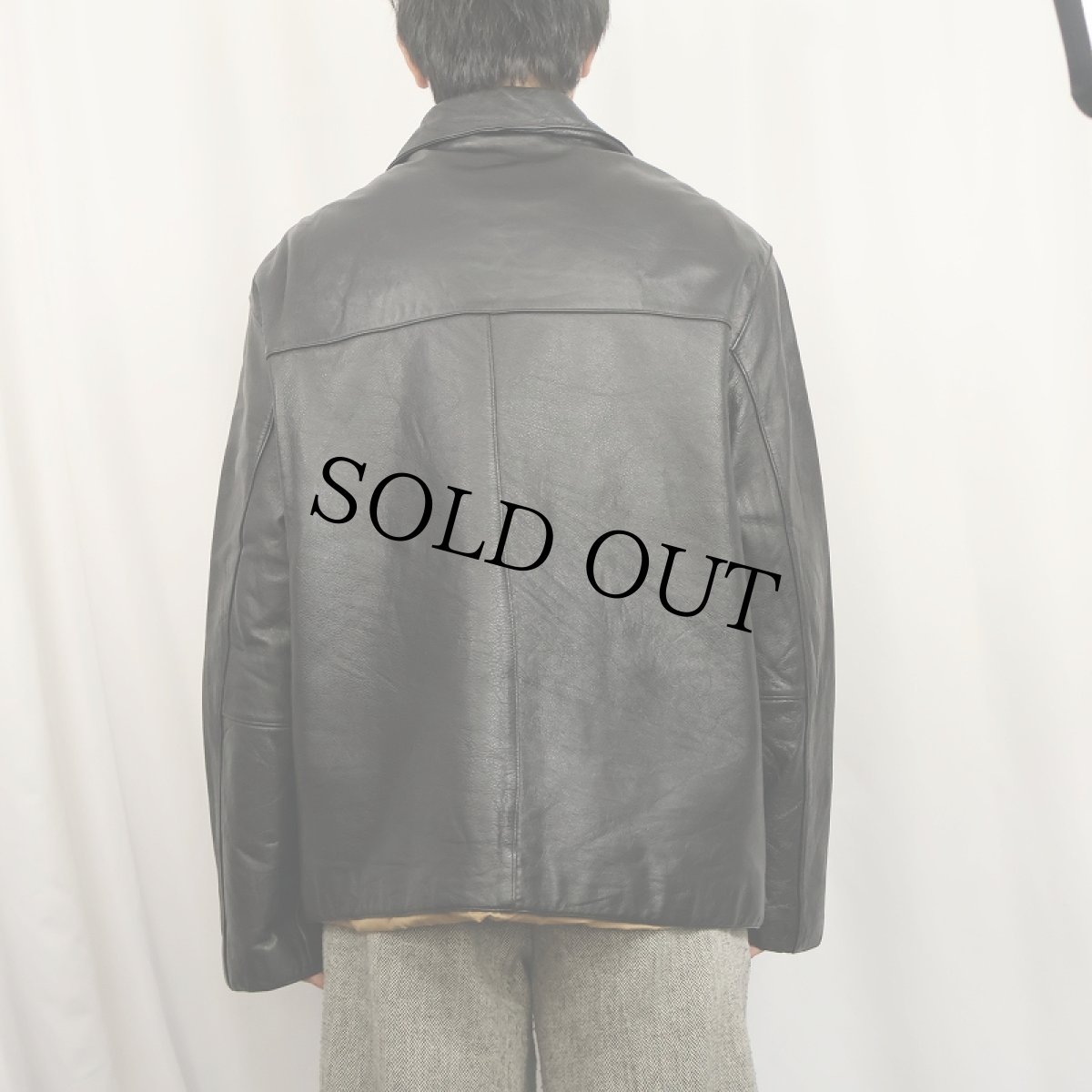 画像3: DOCKERS レザージャケット M (3)