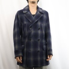 画像2: 〜40's King-O-Wear オンブレーチェック柄 ウールスポーツコート (2)