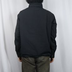 画像3: POLO Ralph Lauren ロゴ刺繡 裏フリース ポリエステル ジップジャケット BLACK L (3)
