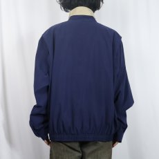 画像3: POLO Ralph Lauren ロゴ刺繍 チンスト付き ポリエステルスイングトップ NAVY XL (3)
