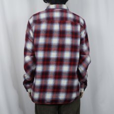 画像3: GAP × PENDLETON オンブレーチェック柄 ライトネルシャツ L  (3)