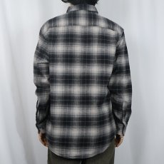 画像3: PENDLETON "MASON" オンブレーチェック柄 コットンボタンダウンシャツ M (3)