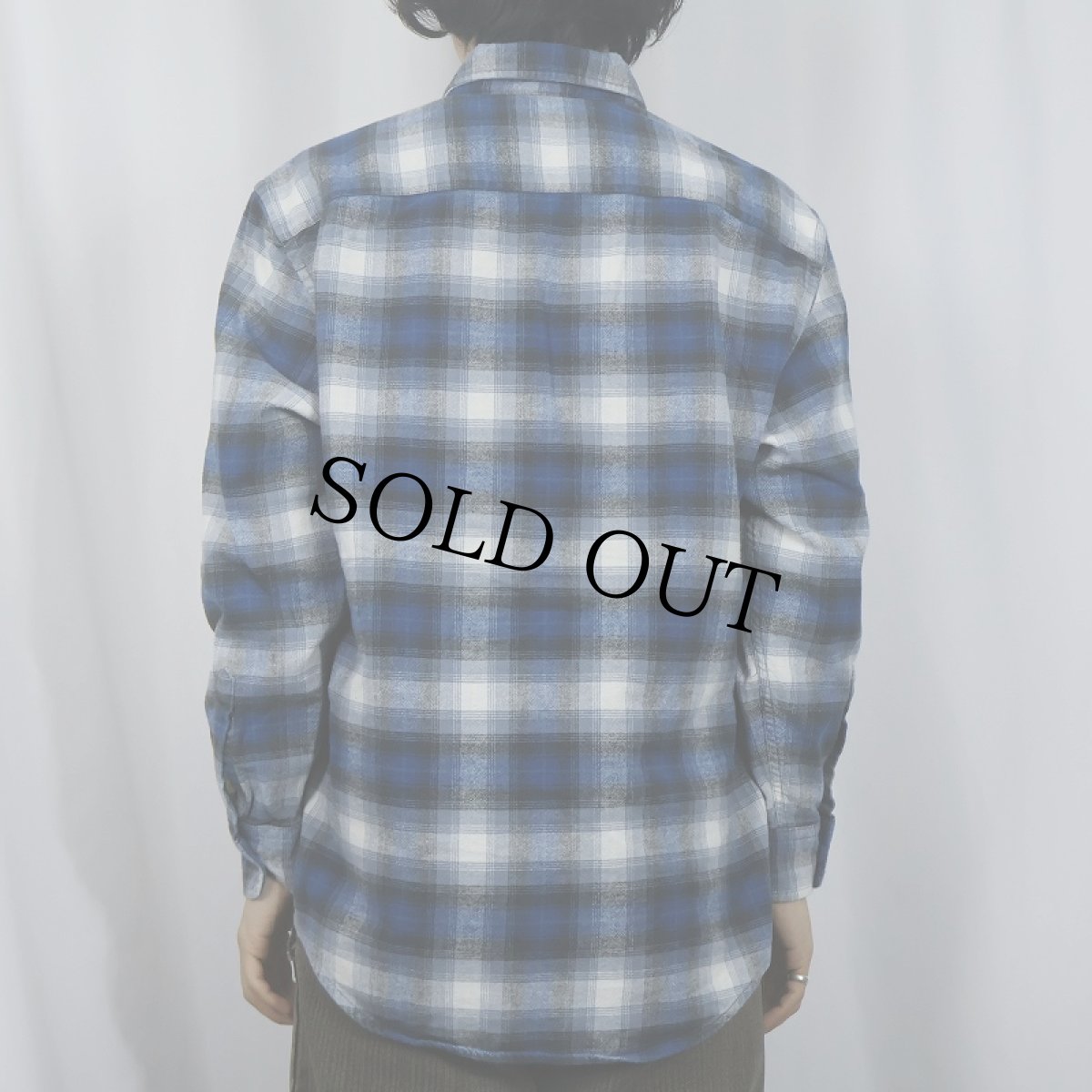 画像3: PENDLETON "MASON" オンブレーチェック柄 コットンボタンダウンシャツ M (3)