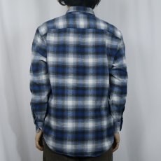 画像3: PENDLETON "MASON" オンブレーチェック柄 コットンボタンダウンシャツ M (3)