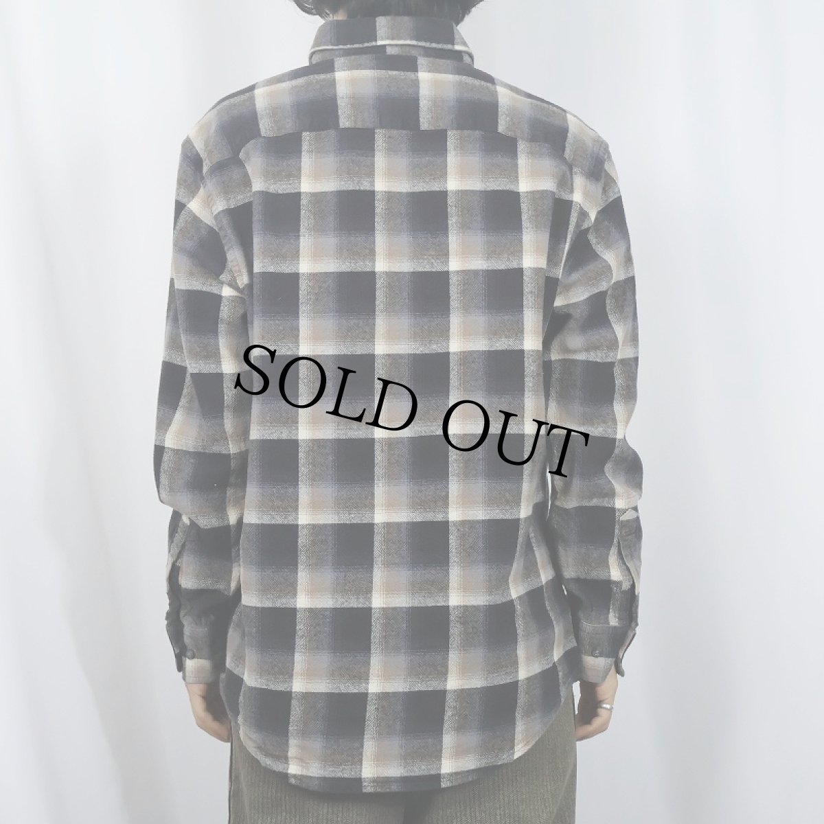 画像3: PENDLETON "MASON" オンブレーチェック柄 コットンボタンダウンシャツ M (3)