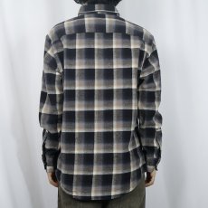画像3: PENDLETON "MASON" オンブレーチェック柄 コットンボタンダウンシャツ M (3)
