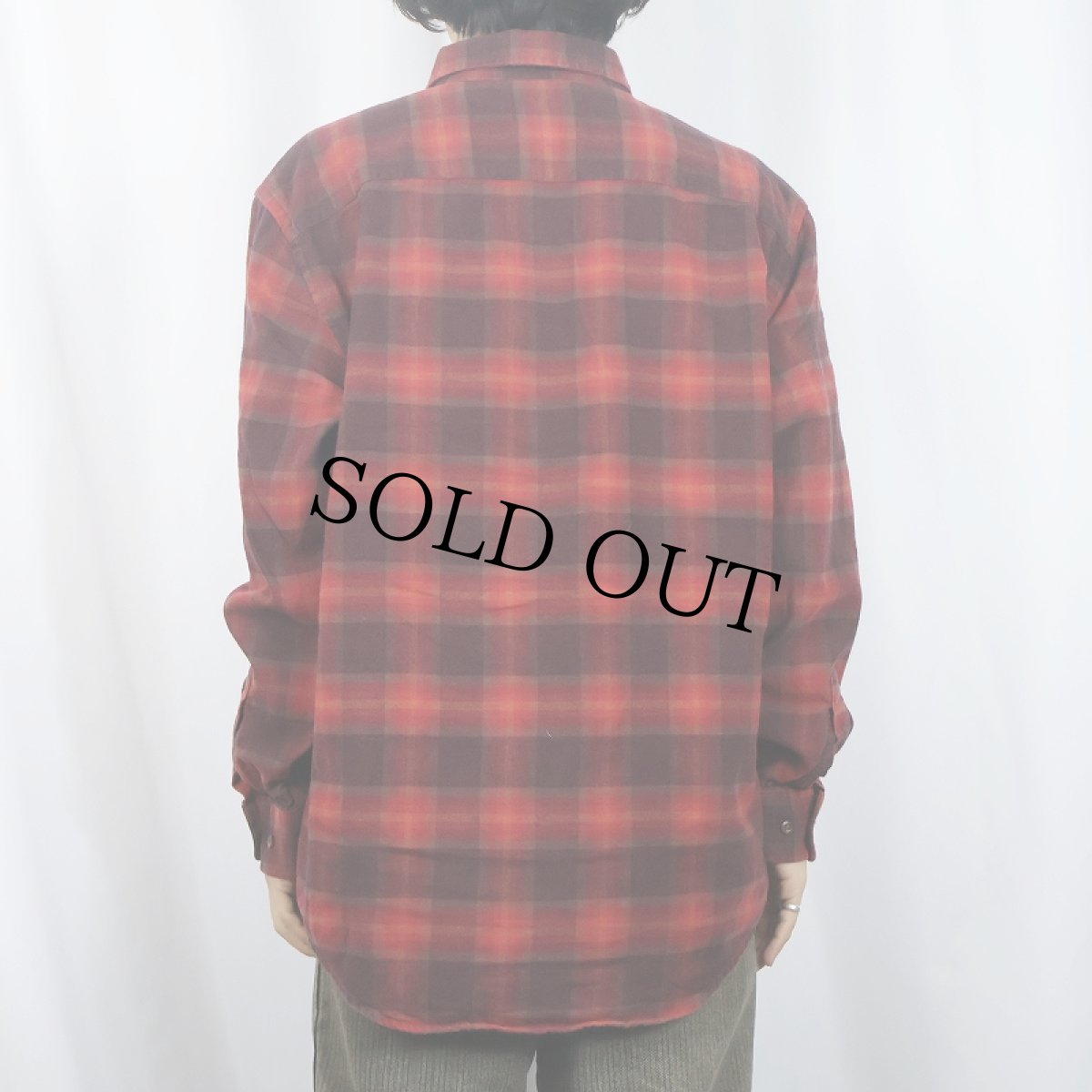 画像3: PENDLETON "MASON" オンブレーチェック柄 コットンボタンダウンシャツ L (3)