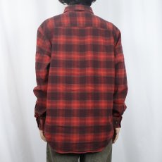画像3: PENDLETON "MASON" オンブレーチェック柄 コットンボタンダウンシャツ L (3)