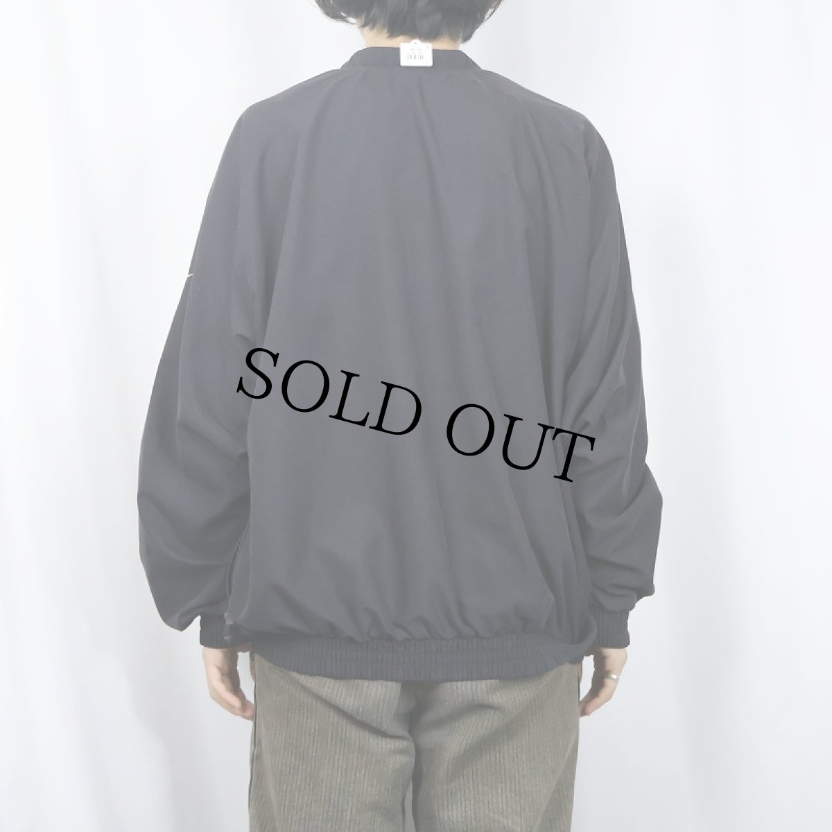 画像3: NIKE ハーフジップ ポリエステルジャケット BLACK L (3)