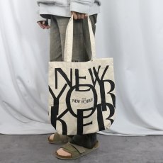 画像2: THE NEW YORKER ロゴプリント キャンバストートバッグ (2)