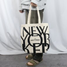 画像2: THE NEW YORKER ロゴプリント キャンバストートバッグ (2)