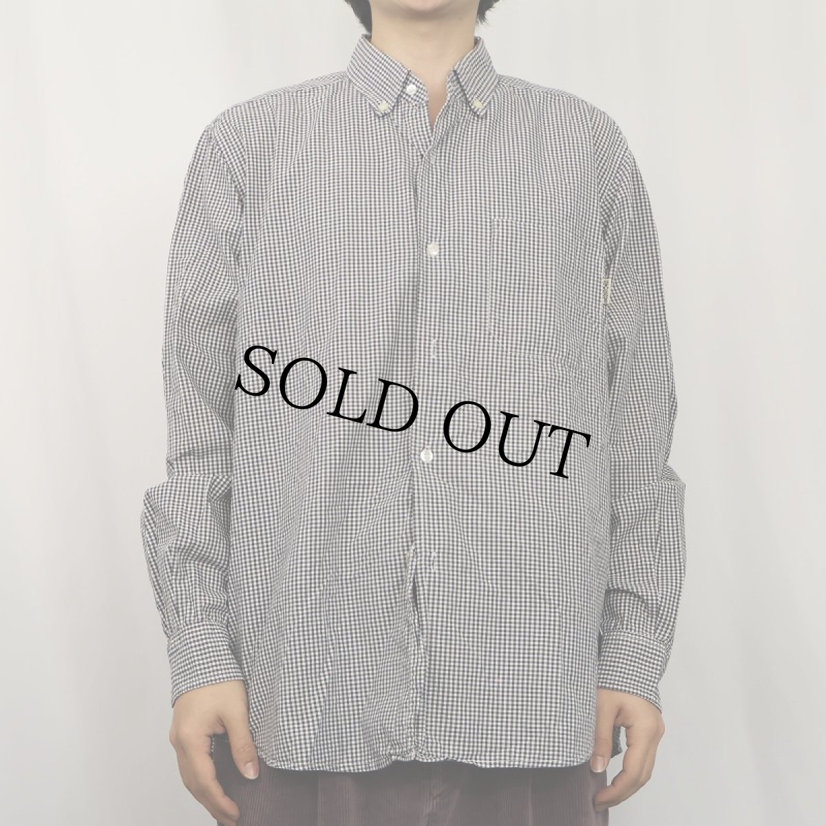 画像2: 90's STUSSY SPORT USA製 3点留め ギンガムチェック柄 コットンボタンダウンシャツ M (2)