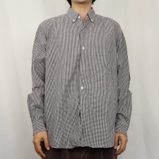 画像2: 90's STUSSY SPORT USA製 3点留め ギンガムチェック柄 コットンボタンダウンシャツ M (2)